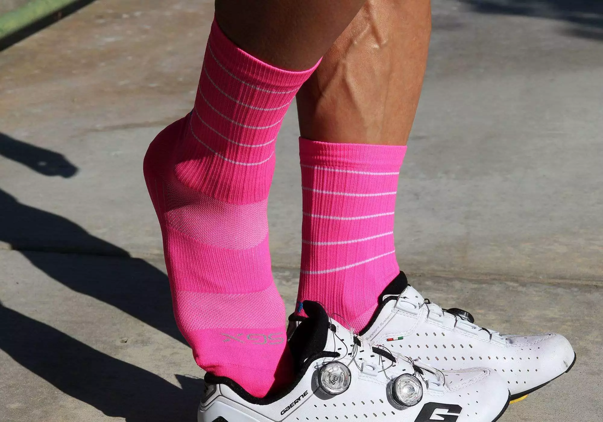Felt Bicycles Felt 6" Socks - Hi-Vis Pink 2 Felt Bicycles Felt 6" Socks - Hi-Vis Pink - Image 2