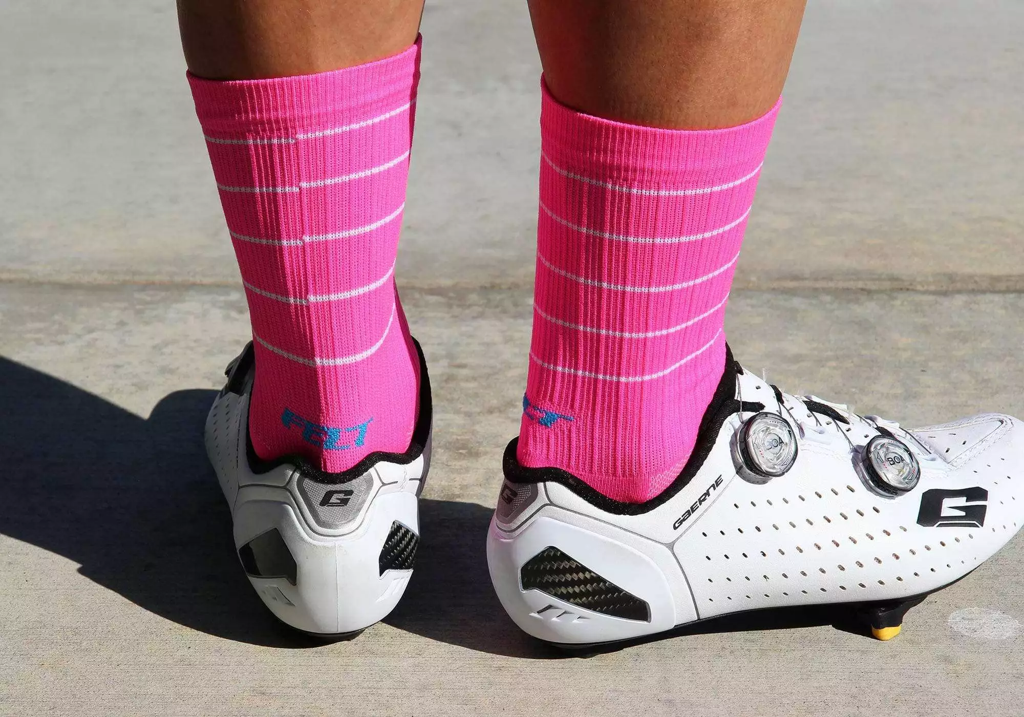 Felt Bicycles Felt 6" Socks - Hi-Vis Pink 3 Felt Bicycles Felt 6" Socks - Hi-Vis Pink - Image 3