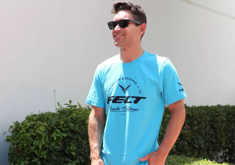 Felt Bicycles Sales -Felt Bicycles Sales Felt T Shirt Classique Turquoise Men 02 768x538 1